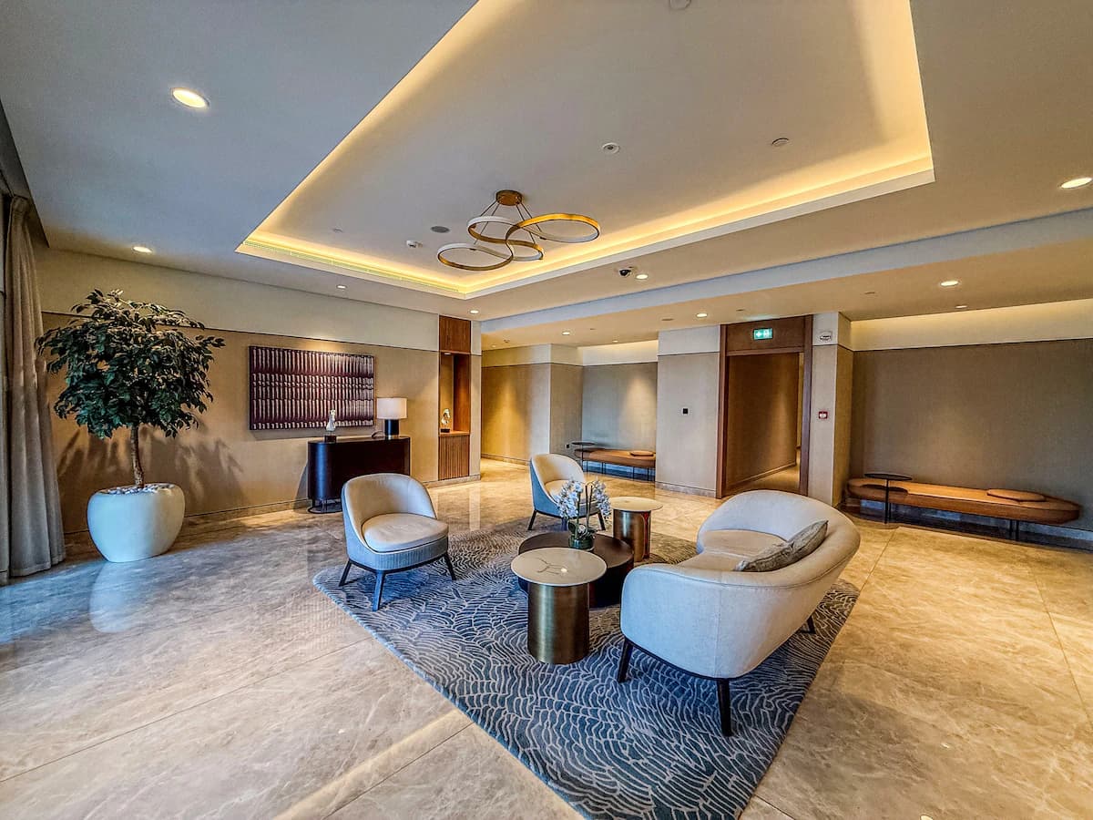 Lobby lounge at Act One / Act Two
